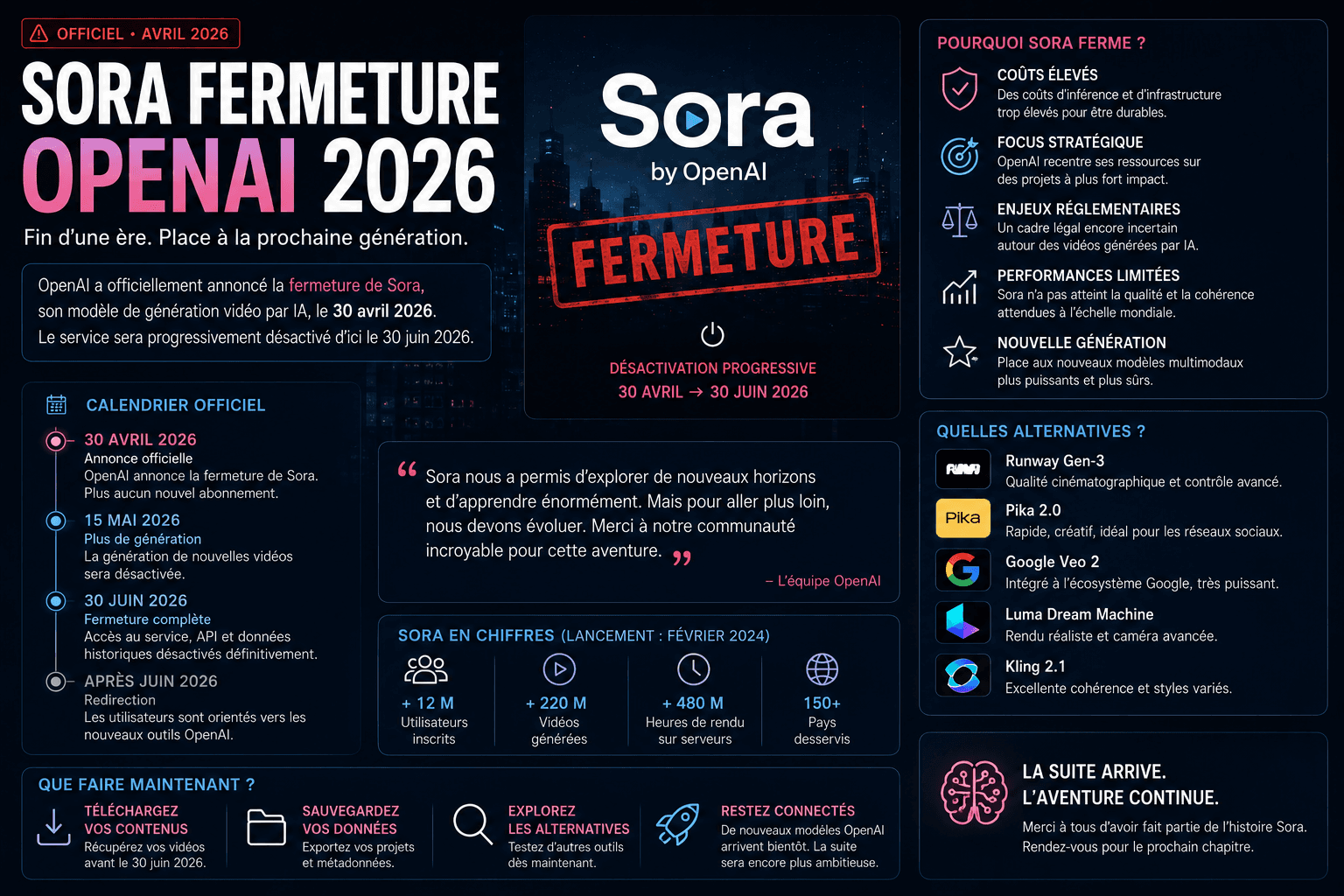 Neuriflux article illustration: Sora is dead: OpenAI kills its AI video app